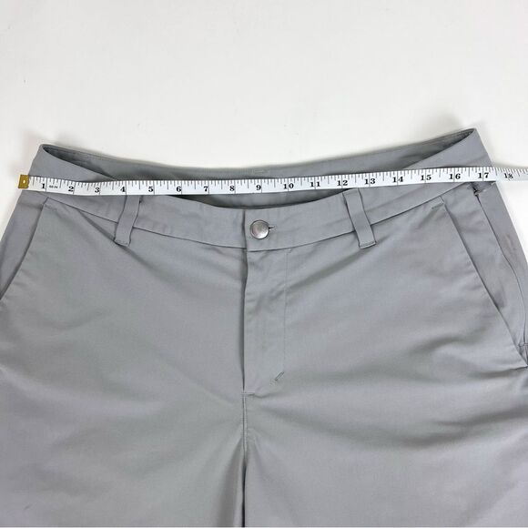 Lululemon Commission Shorts Mens Gray Qwick Oxford 9" Classic Chino Size 33 - Picture 6 of 7